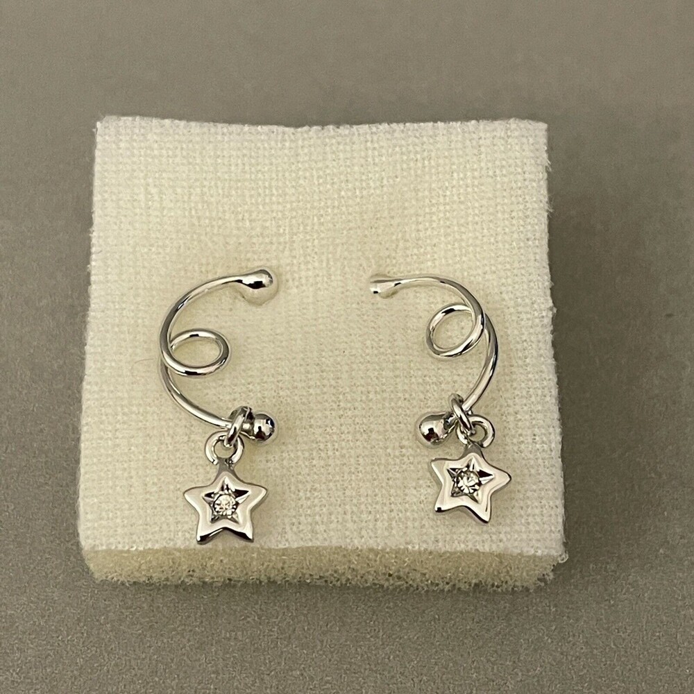 Designs Wish Upon A Star Fashion Earrings Silver-Tone‎